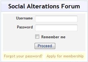 Social Alterations Forum