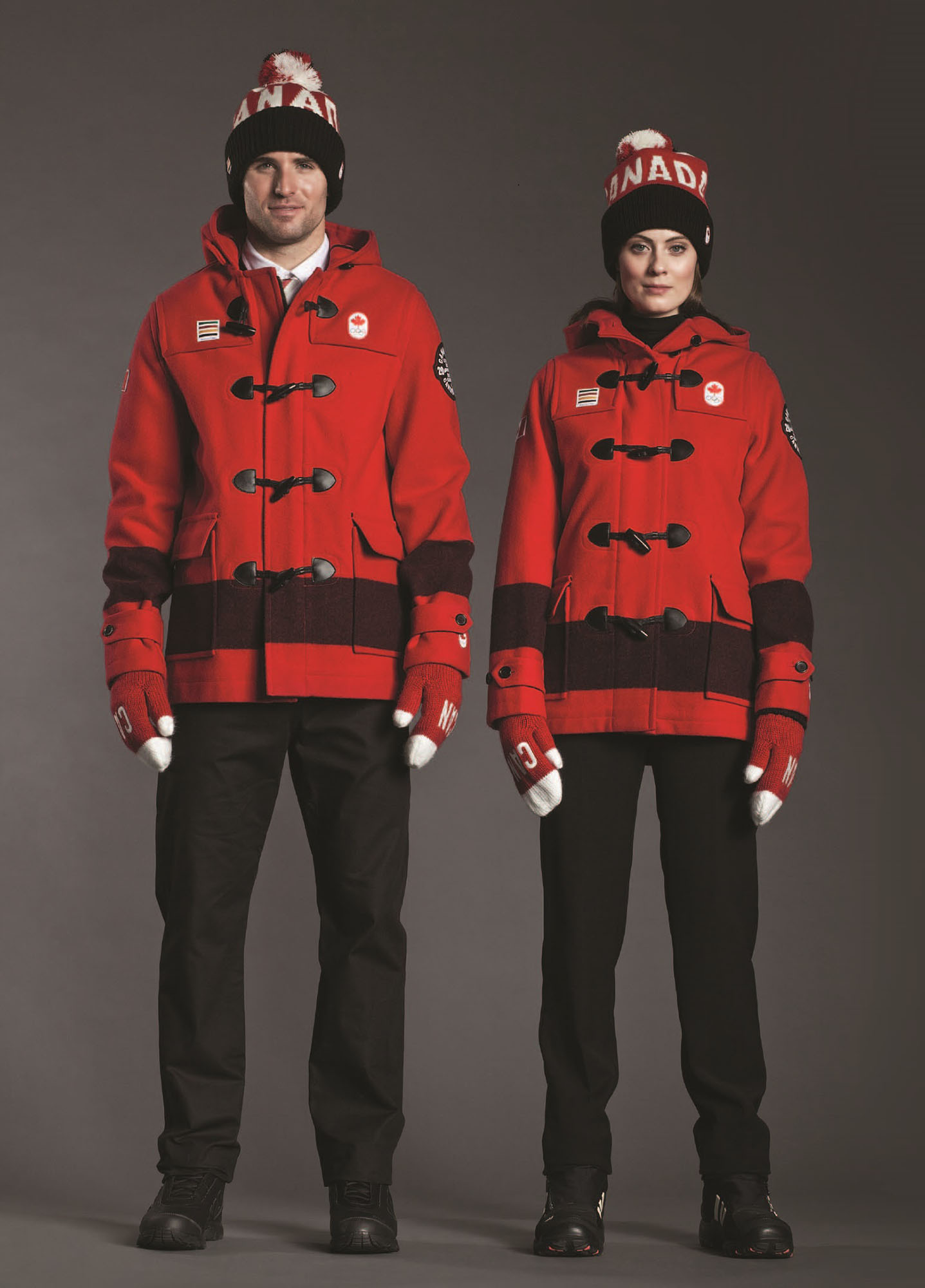 Hudson's Bay Unveils Official Parade Uniforms for Canadian Olympic Team at Sochi 2014 Opening Ceremony (CNW Group/Hudson's Bay Company)